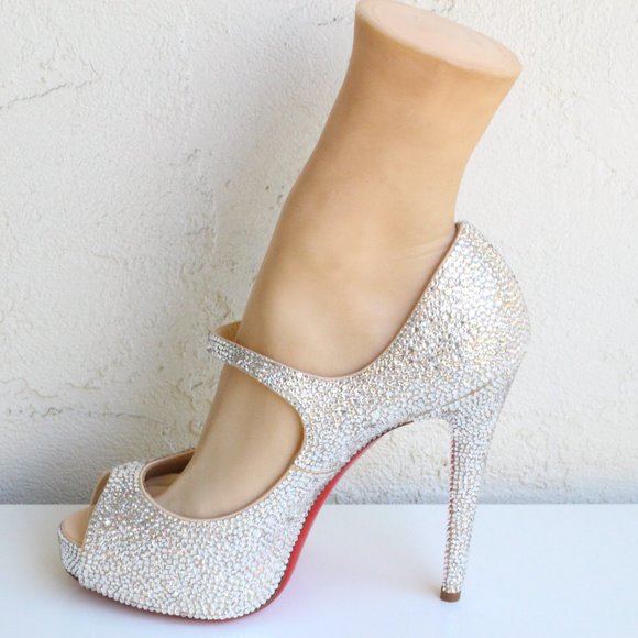Christian Louboutin Bana Custom Swarovski Crystal Pumps - Picture 8 of 12